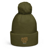 JESUS LOVES YOU - Pom pom beanie