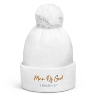 Man Of God - Pom pom beanie