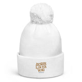 JESUS LOVES YOU - Pom pom beanie
