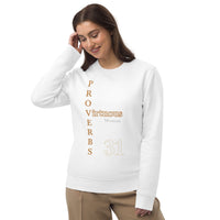 PROVERBS 31 - Unisex eco sweatshirt