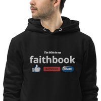 The Bible is my Faithbook - Unisex essential eco hoodie