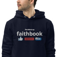 The Bible is my Faithbook - Unisex essential eco hoodie