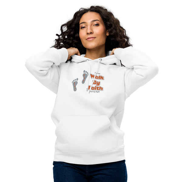 Walk By Faith - Unisex essential eco hoodie