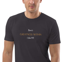 There's Greatness With - Unisex organic cotton t-shirt