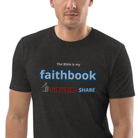The Bible is my Faithbook - Unisex organic cotton t-shirt