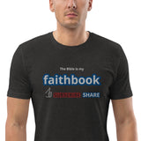 The Bible is my Faithbook - Unisex organic cotton t-shirt
