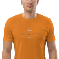 There's Greatness With - Unisex organic cotton t-shirt