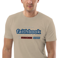 The Bible is my Faithbook - Unisex organic cotton t-shirt