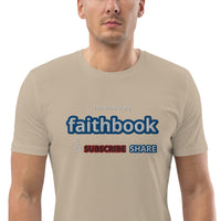 The Bible is my Faithbook - Unisex organic cotton t-shirt