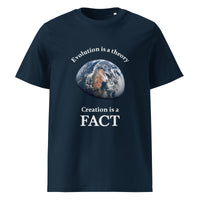 Evolution is a Theory Creation is a FACT - Unisex organic cotton t-shirt