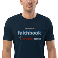 The Bible is my Faithbook - Unisex organic cotton t-shirt