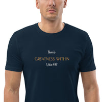 There's Greatness With - Unisex organic cotton t-shirt