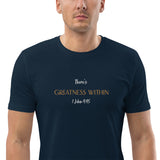 There's Greatness With - Unisex organic cotton t-shirt