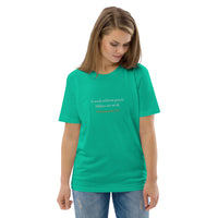 A week without prayer makes one weak - Unisex organic cotton t-shirt