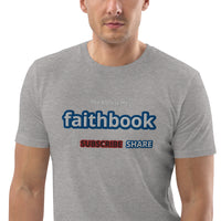 The Bible is my Faithbook - Unisex organic cotton t-shirt