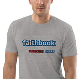The Bible is my Faithbook - Unisex organic cotton t-shirt