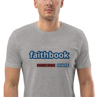 The Bible is my Faithbook - Unisex organic cotton t-shirt