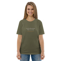 A week without prayer makes one weak - Unisex organic cotton t-shirt
