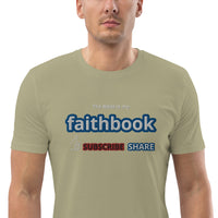The Bible is my Faithbook - Unisex organic cotton t-shirt