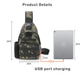 Easy Carrying USB Port Bottle Holder Single Shoulder Sling Bag