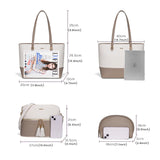 Luxury Designer 3pcs Handbags Set Large Tote  Shoulder Bag, Purses and Handbag