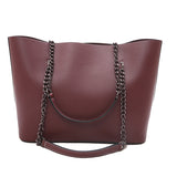 Leather Tote Bags Top-Handle Purse Ladies Handbag Elegant Designer Shoulder Bag