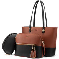 Luxury Designer 3pcs Handbags Set Large Tote  Shoulder Bag, Purses and Handbag