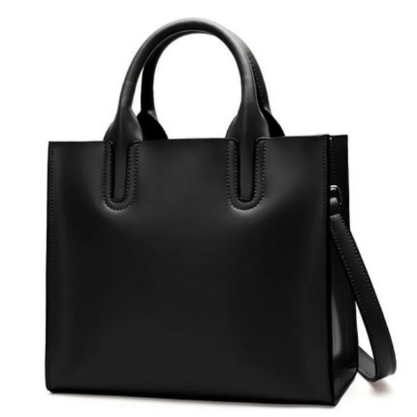 Luxury Women Genuine Cow Leather Custom Logo Bags Tote Hand Bags