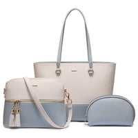 Luxury Designer 3pcs Handbags Set Large Tote  Shoulder Bag, Purses and Handbag