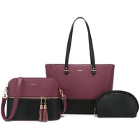 Luxury Designer 3pcs Handbags Set Large Tote  Shoulder Bag, Purses and Handbag
