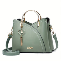 Elegance Royal Ocean Sky Blue Vegan PU Leather Elegant Desig Ladies Handbag