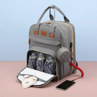 Multi-Color Mommy Bag Multi-Functional Portable Shoulder Mommy Bag