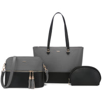 Luxury Designer 3pcs Handbags Set Large Tote  Shoulder Bag, Purses and Handbag