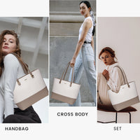 Luxury Designer 3pcs Handbags Set Large Tote  Shoulder Bag, Purses and Handbag
