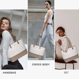 Luxury Designer 3pcs Handbags Set Large Tote  Shoulder Bag, Purses and Handbag