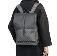PU Leather Men Backpack Vintage  Backpack Laptop Bag for Men Leather Travel Bag