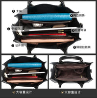 Luxury Women Genuine Cow Leather Custom Logo Bags Tote Hand Bags
