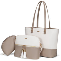 Luxury Designer 3pcs Handbags Set Large Tote  Shoulder Bag, Purses and Handbag
