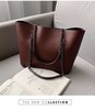 Leather Tote Bags Top-Handle Purse Ladies Handbag Elegant Designer Shoulder Bag