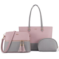 Luxury Designer 3pcs Handbags Set Large Tote  Shoulder Bag, Purses and Handbag
