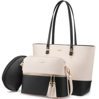 Luxury Designer 3pcs Handbags Set Large Tote  Shoulder Bag, Purses and Handbag